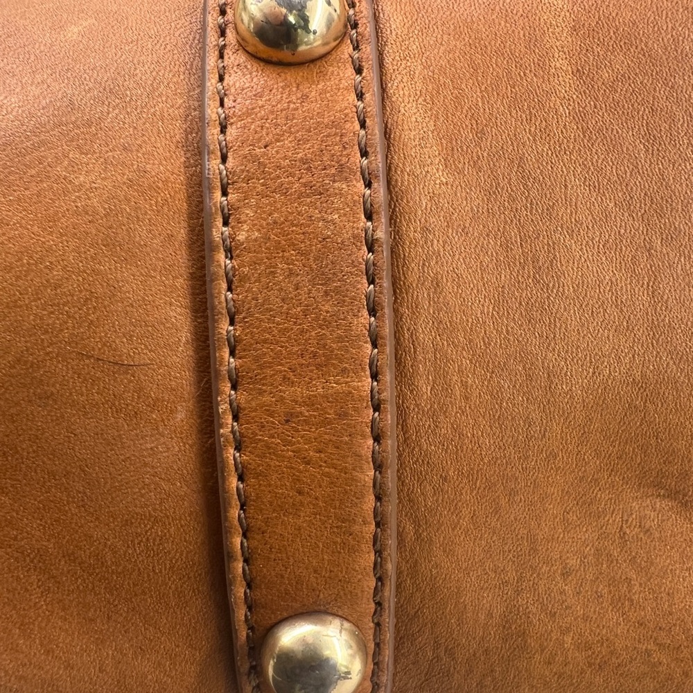 J. Crew 🧡 Marlow Cognac Brown Leather 🧡 Two Tone Hobo Bag Purse Tote - Picture 13 of 15